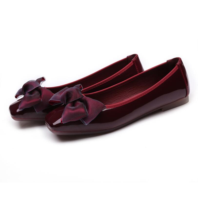 Patent Leather Shine - 2022 nuevos zapatos de mujer bailarinas