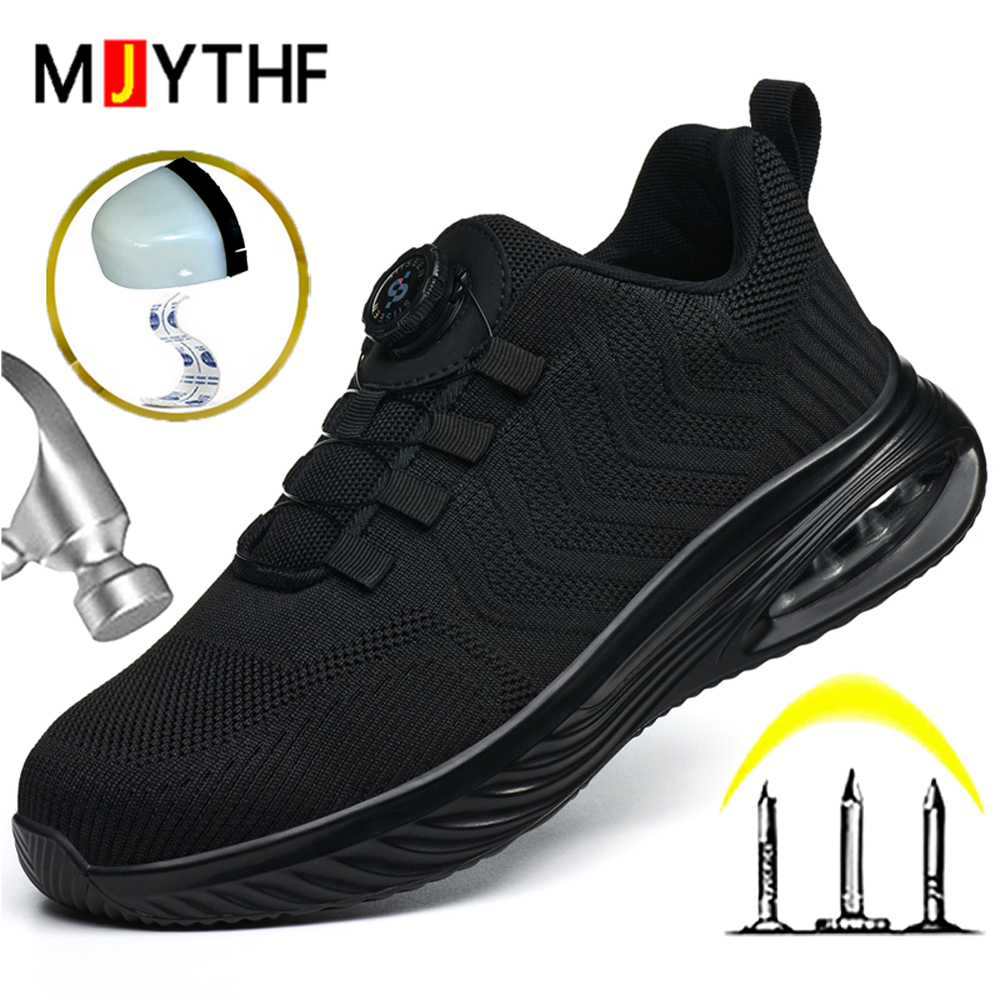 Sneaker Care - Zapatos de Seguridad con Botón Giratorio