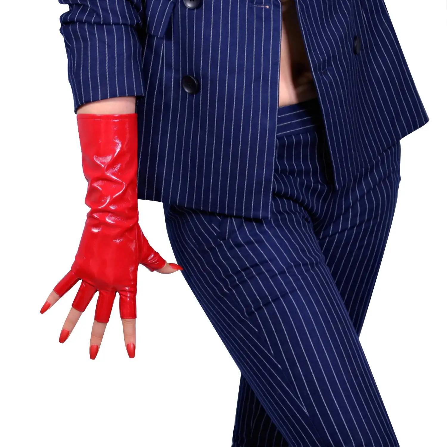 Guantes Largos de Látex Rojos  - Patent Leather Shine reseña y precio