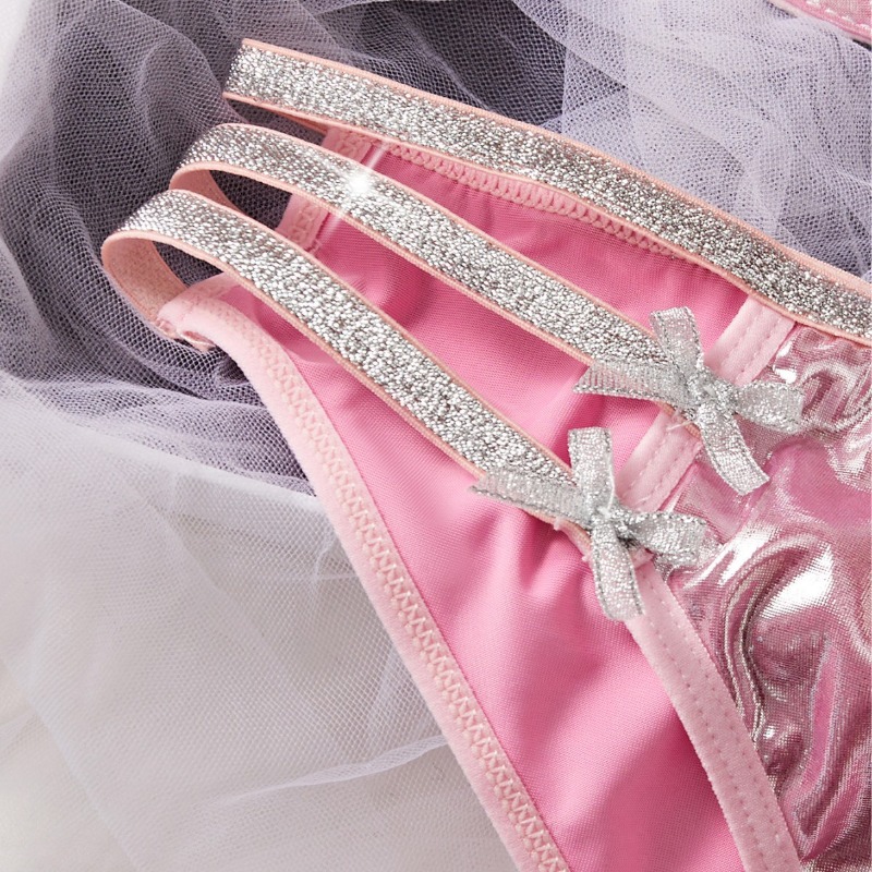 Conjunto de Lencería Sexy Rosa - Patent Leather Shine reseña y precio