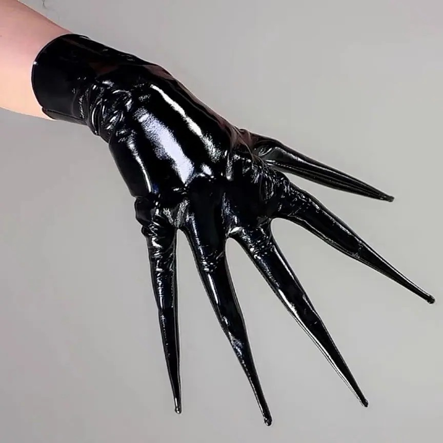 Guantes Negros Brillantes con  - Patent Leather Shine reseña y precio